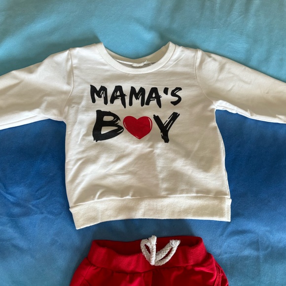Sweatsuit Size 3-6 Months Infant Boys includes joggers and cute sweatshirt - Picture 2 of 4
